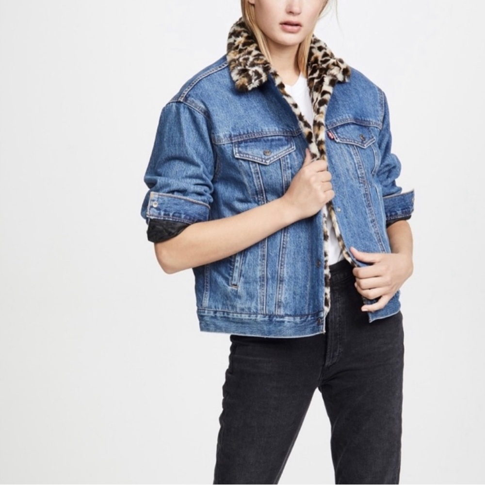 Levi’s Original Trucker Jacket with Leopard Lining